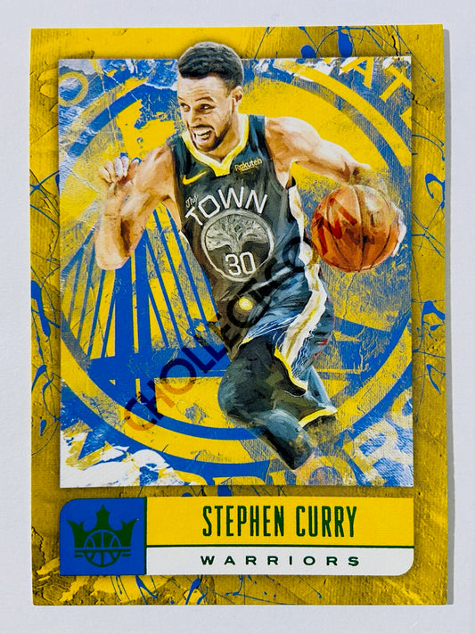 Stephen Curry – Golden State Warriors 2018-19 Panini Court Kings Jade Parallel #37