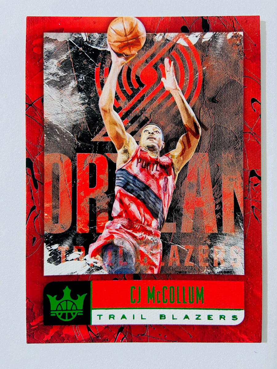 CJ McCollum - Portland Trail Blazers 2018-19 Panini Court Kings Jade Parallel #42