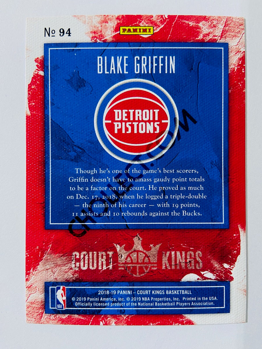 Blake Griffin – Detroit Pistons 2018-19 Panini Court Kings Jade Parallel #94