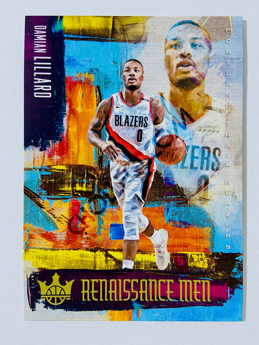 Damian Lillard – Portland Trail Blazers 2018-19 Panini Court Kings Renaissance Men Insert #31