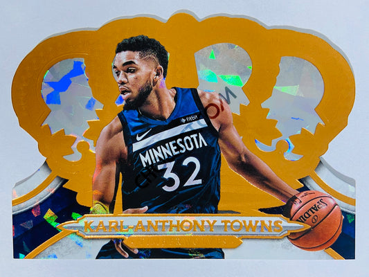 Karl-Anthony Towns - Minnesota Timberwolves 2018-19 Panini Crown Royale Crystal Parallel #94 | 45/99