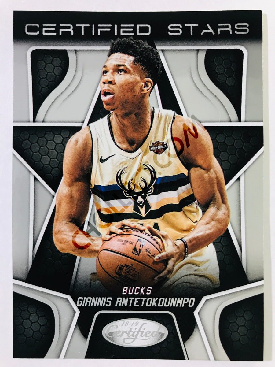 Giannis Antetokounmpo - Milwaukee Bucks 2018-19 Panini Certified Certified Stars Insert #CSR-7