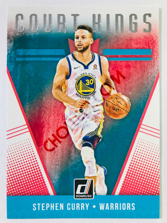 Stephen Curry - Golden State Warriors 2018-19 Panini Donruss Court Kings Insert #21