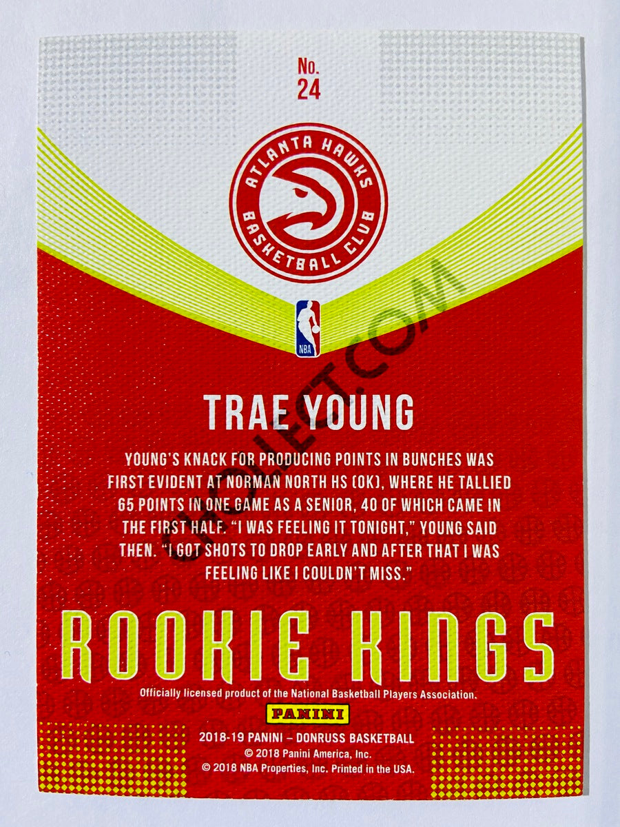 Trae Young - Atlanta Hawks 2018-19 Panini Donruss Rookie Kings Insert RC Rookie #24