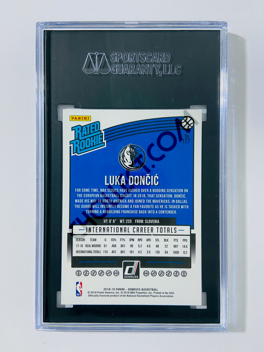 2018-19 Panini Donruss Basketball #177 Luka Doncic Rookie Card Dallas  Mavericks - Rated Rookie