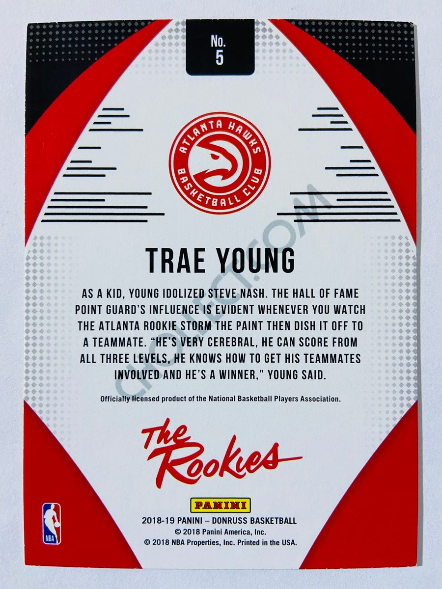 Trae Young - Atlanta Hawks 2018-19 Panini Donruss The Rookies #5