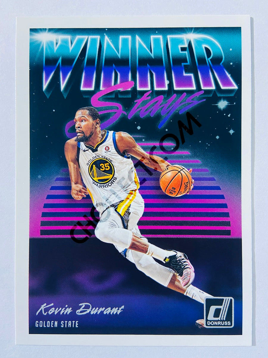 Kevin Durant - Golden State Warriors 2018-19 Panini Donruss Winner Stays Insert #5