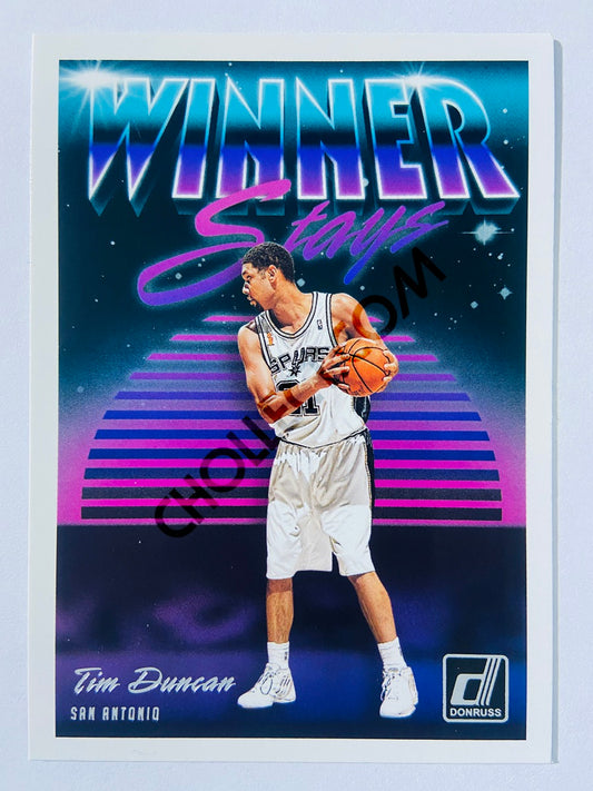 Tim Duncan - San Antonio Spurs 2018-19 Panini Donruss Winner Stays #12