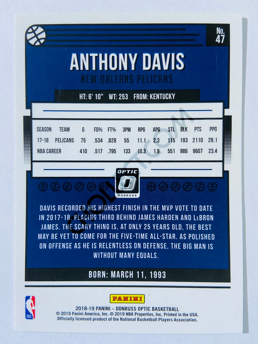 Anthony Davis - New Orleans Pelicans 2018-19 Panini Donruss Optic #47