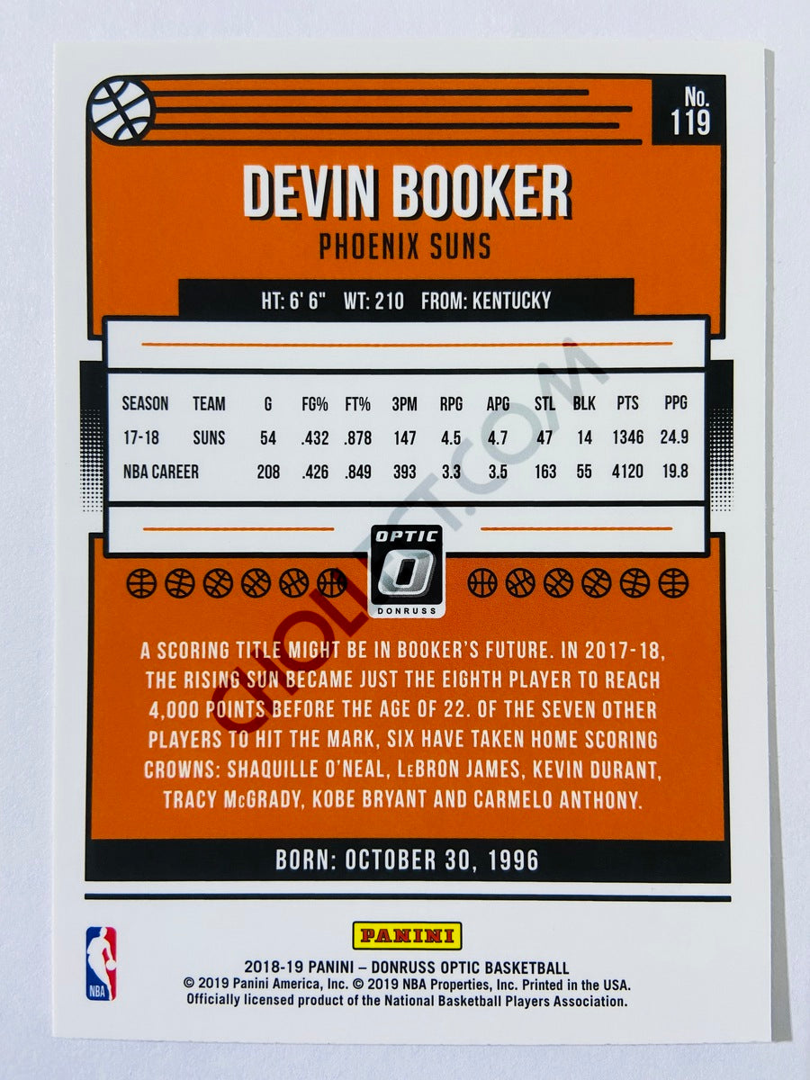 Devin Booker - Phoenix Suns 2018-19 Panini Donruss Optic #119