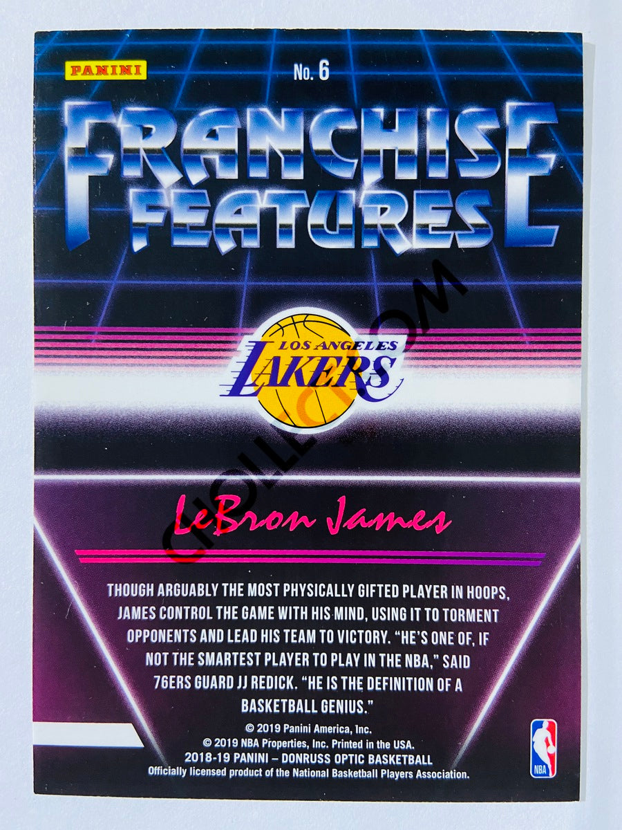 LeBron James - Los Angeles Lakers 2018-19 Panini Donruss Optic Franchise Feature Insert #6