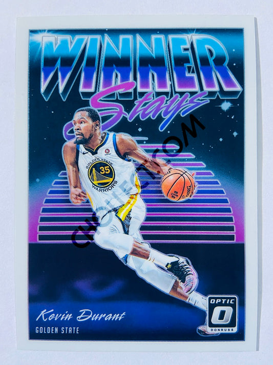 Kevin Durant - Golden State Warriors 2018-19 Panini Donruss Optic Winner Stays Insert #5