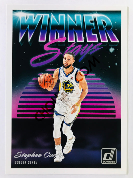 Stephen Curry - Golden State Warriors 2018-19 Panini Donruss Winner Stays #15