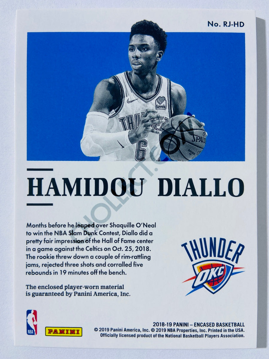Hamidou Diallo - Oklahoma City Thunder 2018-19 Panini Encased Rookie Jerseys Relics Prime Parallel #33 | 24/25