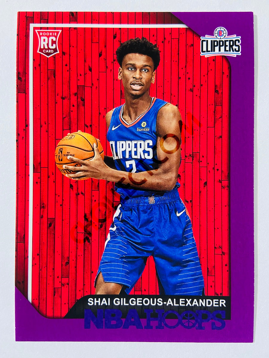 Shai Gilgeous-Alexander - Los Angeles Clippers 2018-19 Panini Hoops Purple Parallel RC Rookie #262