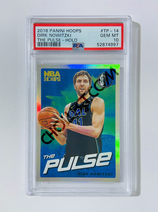 Dirk Nowitzki - Dallas Mavericks 2018-19 Panini Hoops The Pulse Holo #TP-14 [PSA 10] SN: 52874997