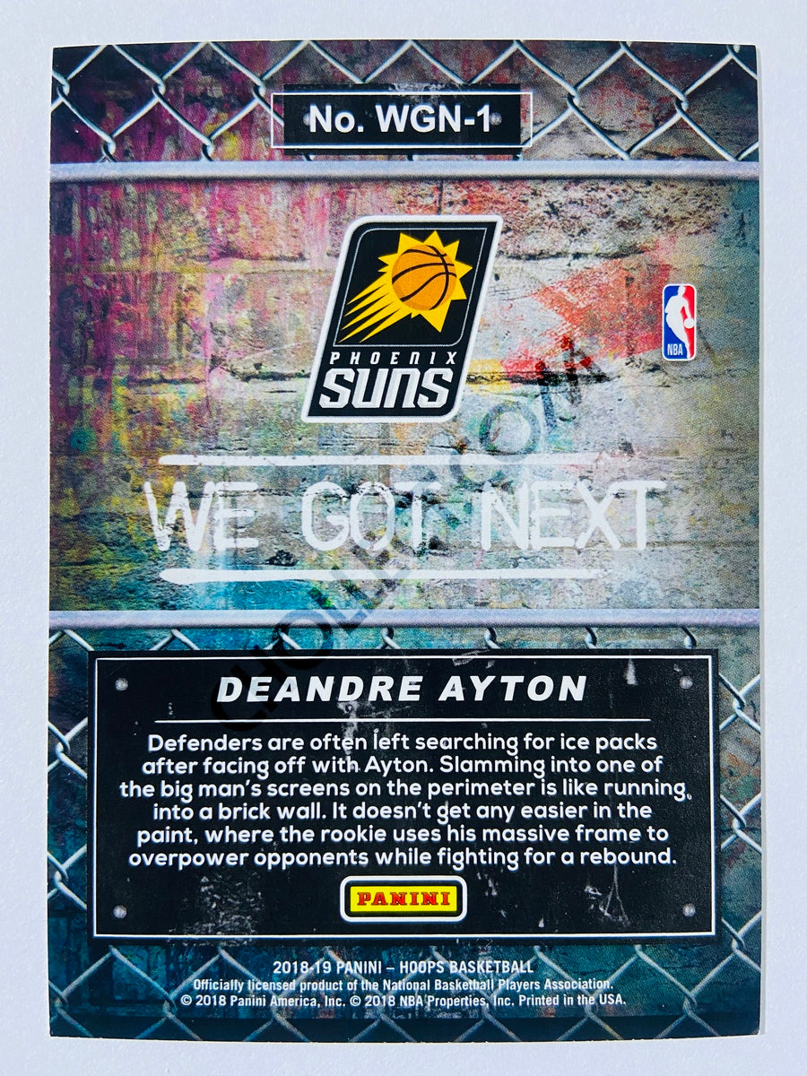 Deandre Ayton - Phoenix Suns 2018-19 Panini Hoops We Got Next Insert Rookie Year Card #1