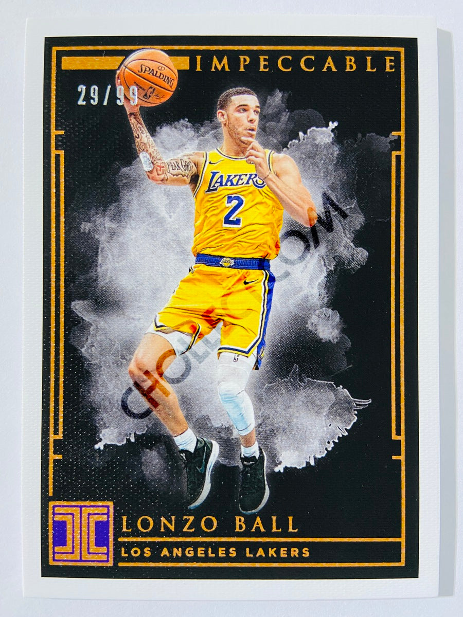 Lonzo Ball - Los Angeles Lakers 2018-19 Panini Impeccable #73 | 29/99