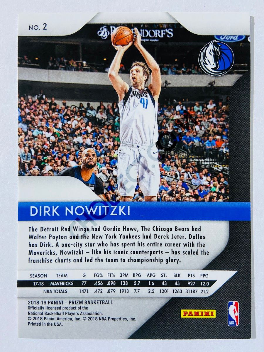 Dirk Nowitzki - Dallas Mavericks 2018-19 Panini Prizm #2