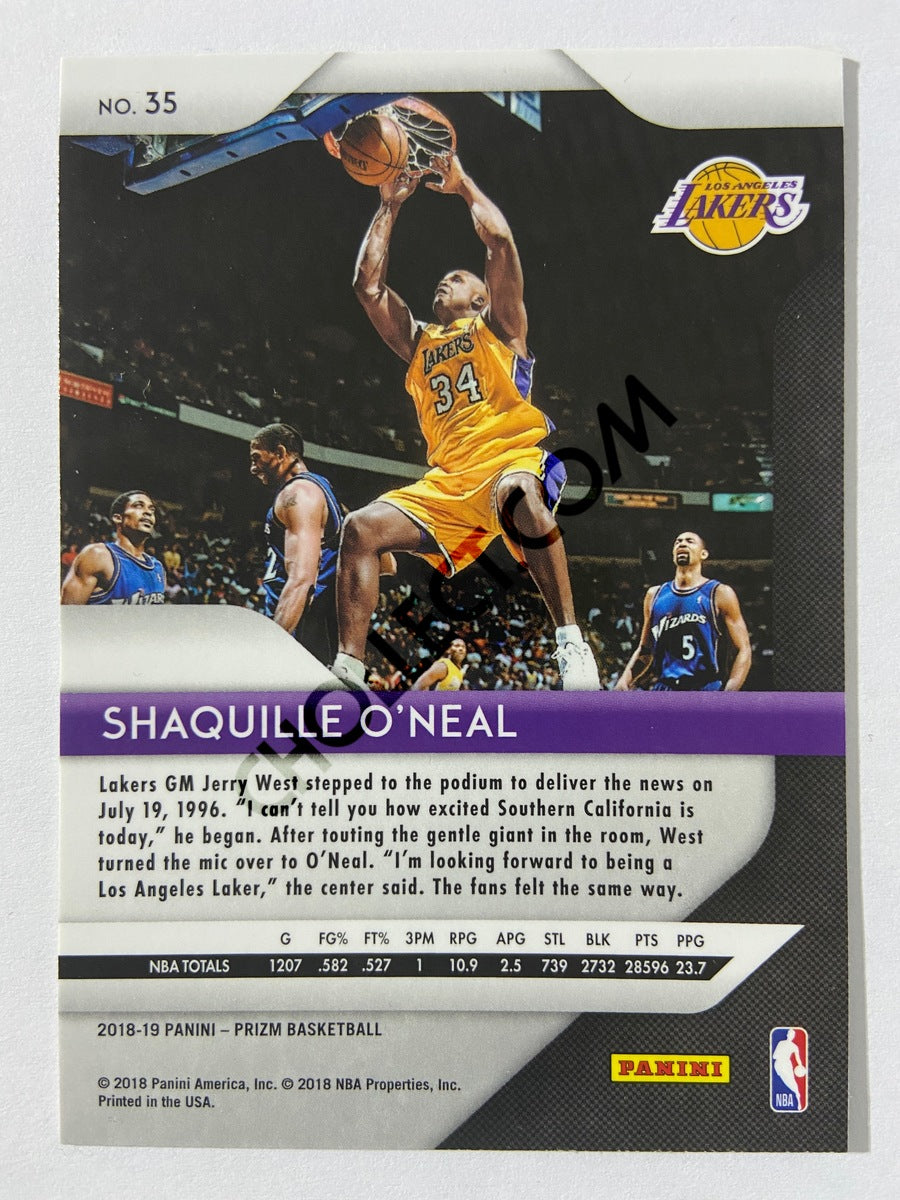 Shaquille O'Neal – Los Angeles Lakers 2018-19 Panini Prizm #35