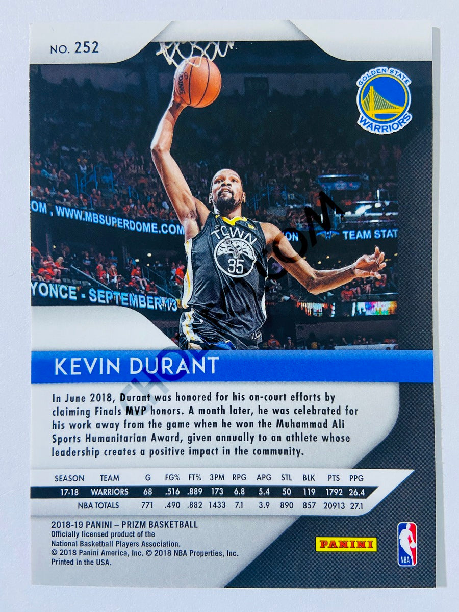 Kevin Durant - Golden State Warriors 2018-19 Panini Prizm #252
