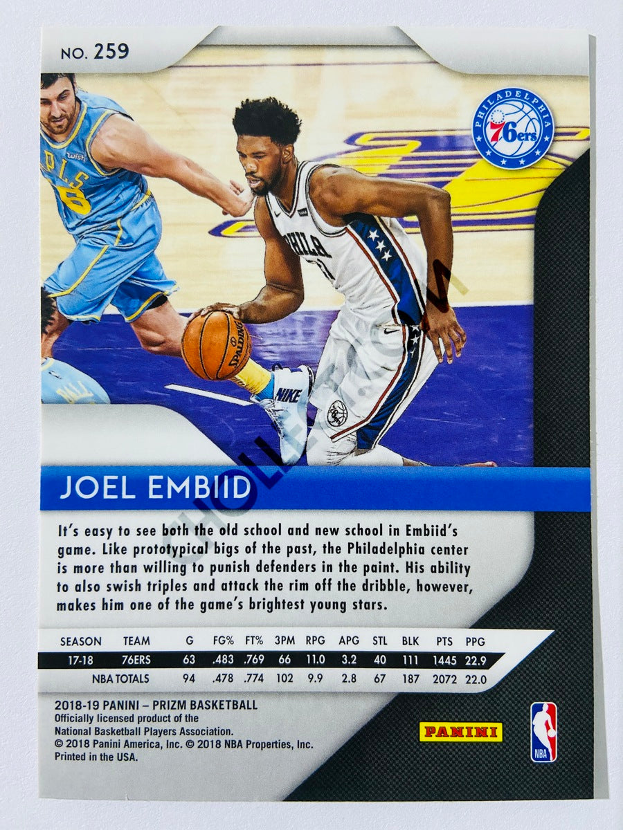 Joel Embiid - Philadelphia 76ers 2018-19 Panini Prizm #259