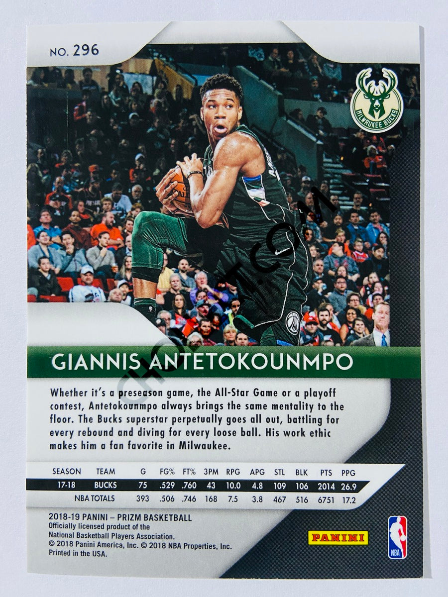 Giannis Antetokounmpo - Milwaukee Bucks 2018-19 Panini Prizm #296