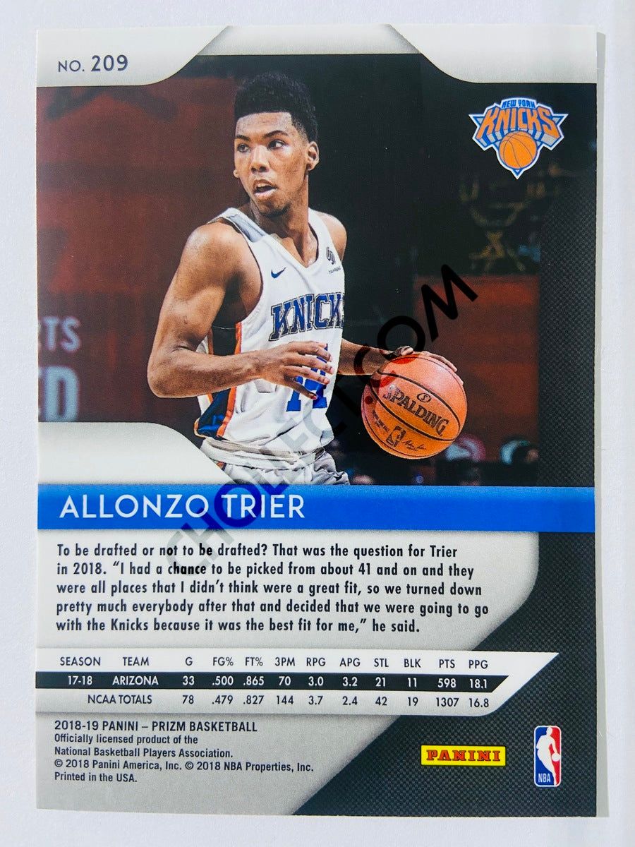 Allonzo Trier - New York Knicks 2018-19 Panini Prizm RC Rookie #209