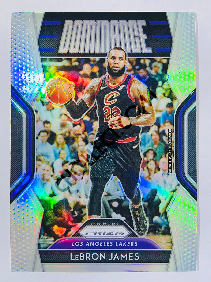 LeBron James - Los Angeles Lakers 2018-19 Panini Prizm Dominance Silver Parallel #29