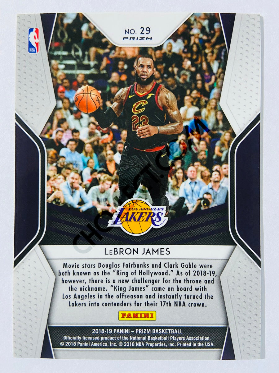 LeBron James - Los Angeles Lakers 2018-19 Panini Prizm Dominance Silver Parallel #29