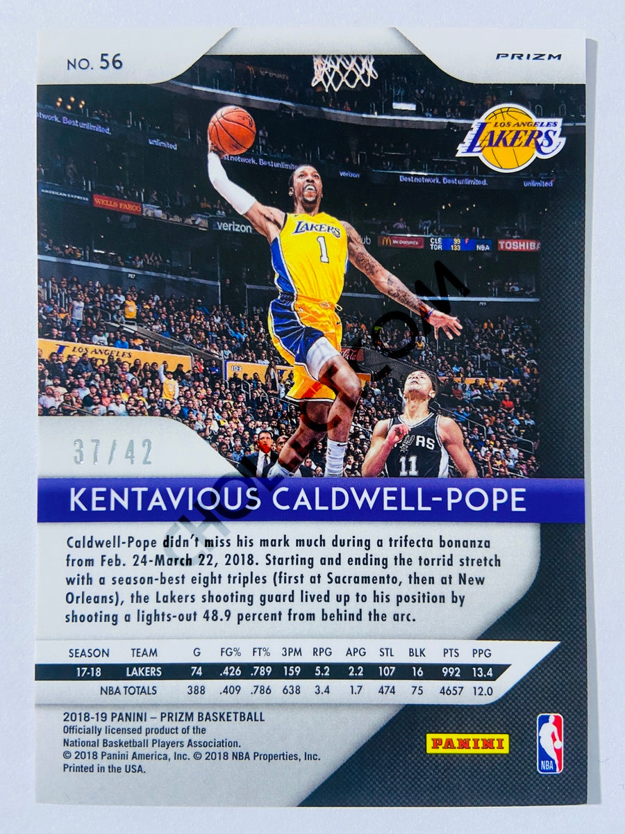Kentavious Caldwell-Pope - Los Angeles Lakers 2018-19 Panini Prizm Pink Pulsar Parallel #56 | 37/42