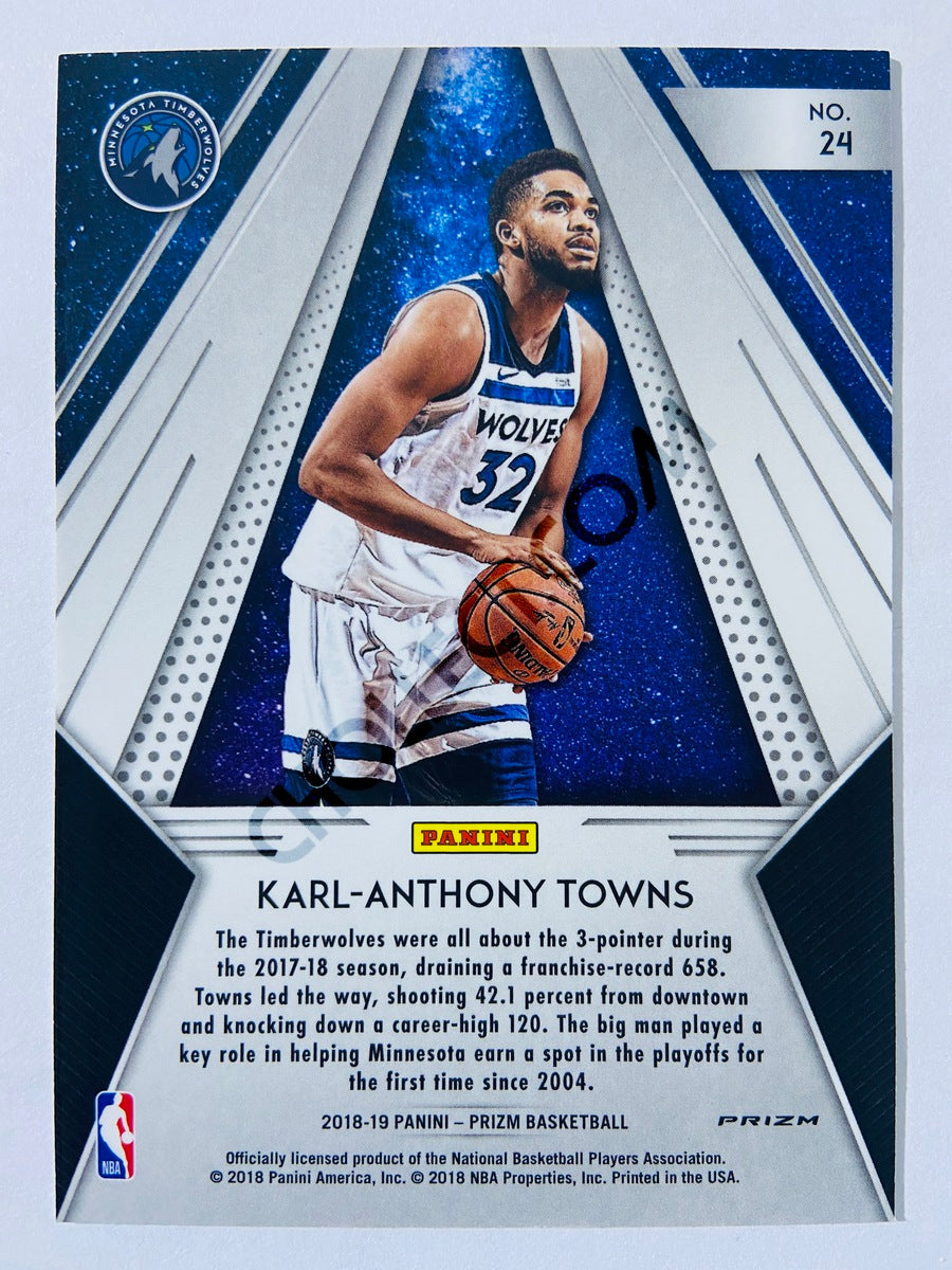 Karl-Anthony Towns - Minnesota Timberwolves 2018-19 Panini Prizm All Day Fast Break Parallel #24