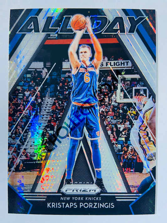 Kristaps Porzingis - New York Knicks 2018-19 Panini Prizm All Day Hyper Parallel #16