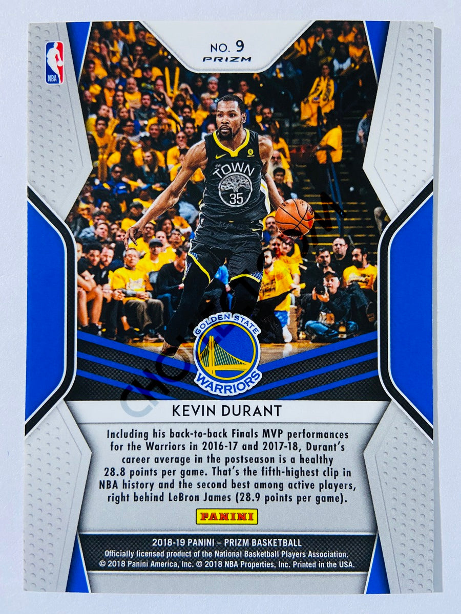 Kevin Durant - Golden State Warriors 2018-19 Panini Prizm Dominance Silver Parallel #9