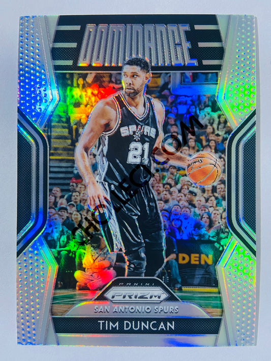 Tim Duncan - San Antonio Spurs 2018-19 Panini Prizm Dominance Silver Parallel #27