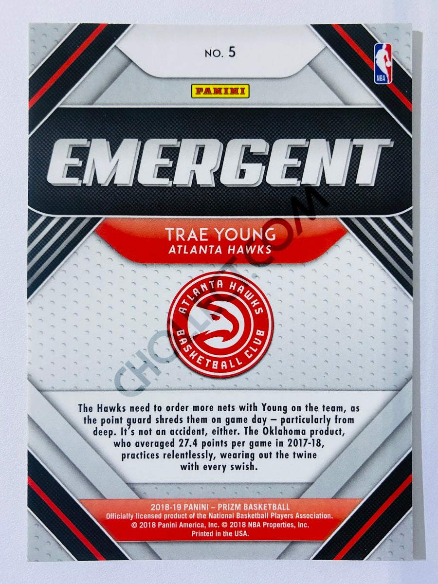 Trae Young - Atlanta Hawks 2018-19 Panini Prizm Emergent Rookie Card #5