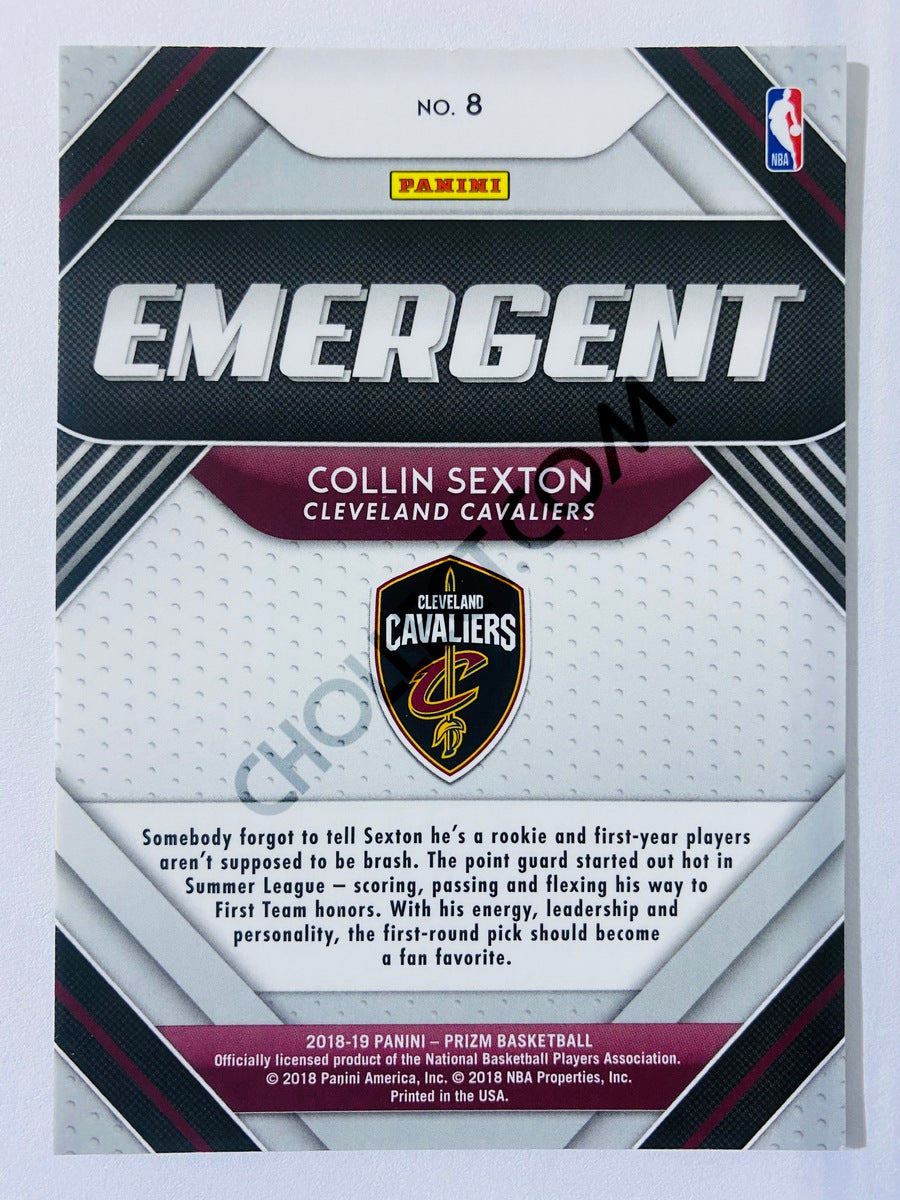 Collin Sexton - Cleveland Cavaliers 2018-19 Panini Prizm Emergent Rookie Card #8