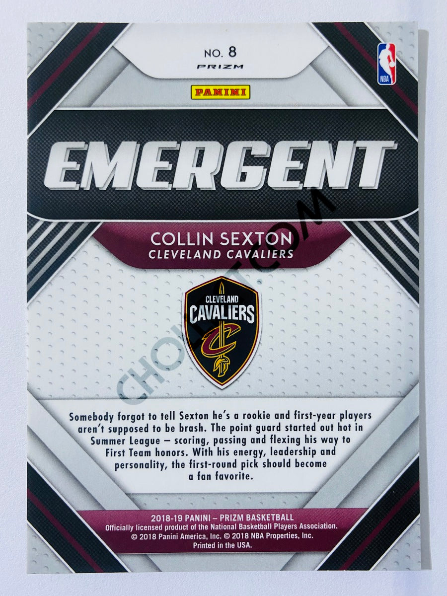 Collin Sexton - Cleveland Cavaliers 2018-19 Panini Prizm Emergent Rookie Card Silver Parallel #8