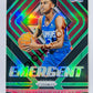 Shai Gilgeous-Alexander - Los Angeles Clippers 2018-19 Panini Prizm Emergent Green Parallel Rookie #11
