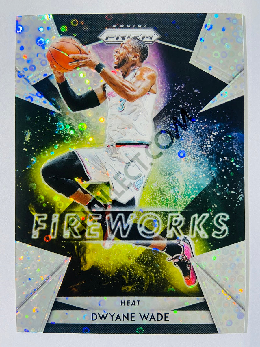 Dwyane Wade - Miami Heat 2018-19 Panini Prizm Fireworks Fast Break Insert #8