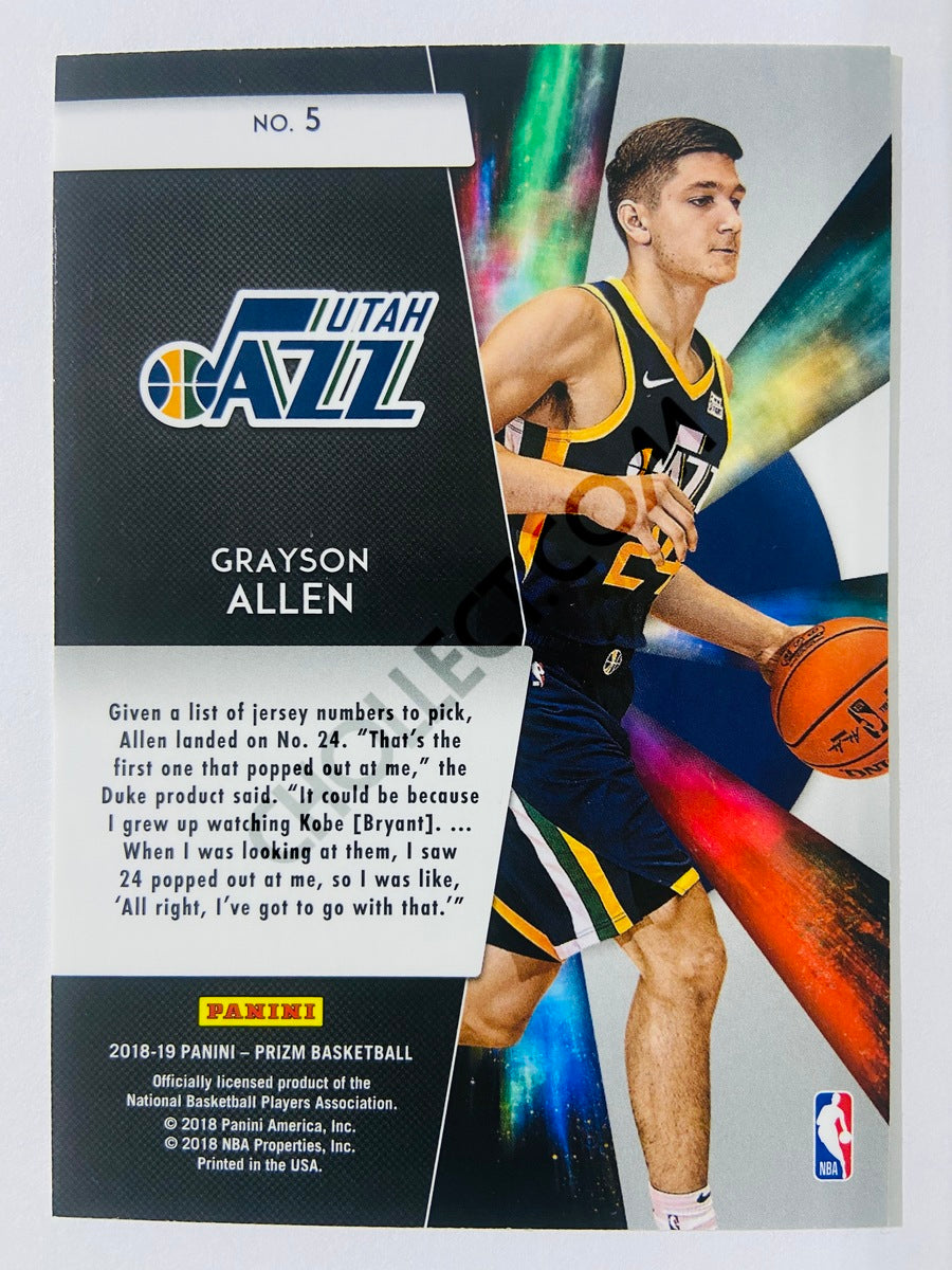 Grayson Allen - Utah Jazz 2018-19 Panini Donruss Freshman Phenoms #5