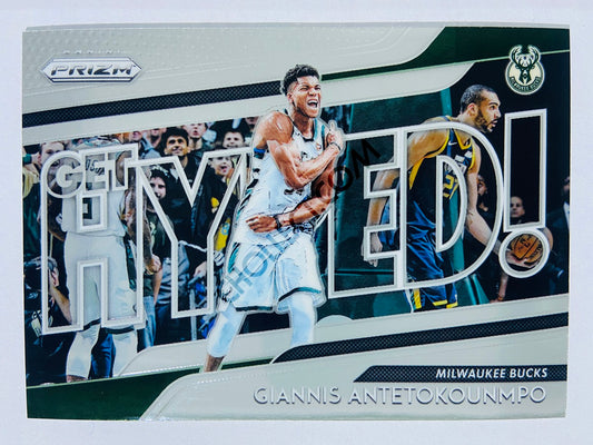 Giannis Antetokounmpo - Milwaukee Bucks 2018-19 Panini Prizm Get Hyped! Insert #8