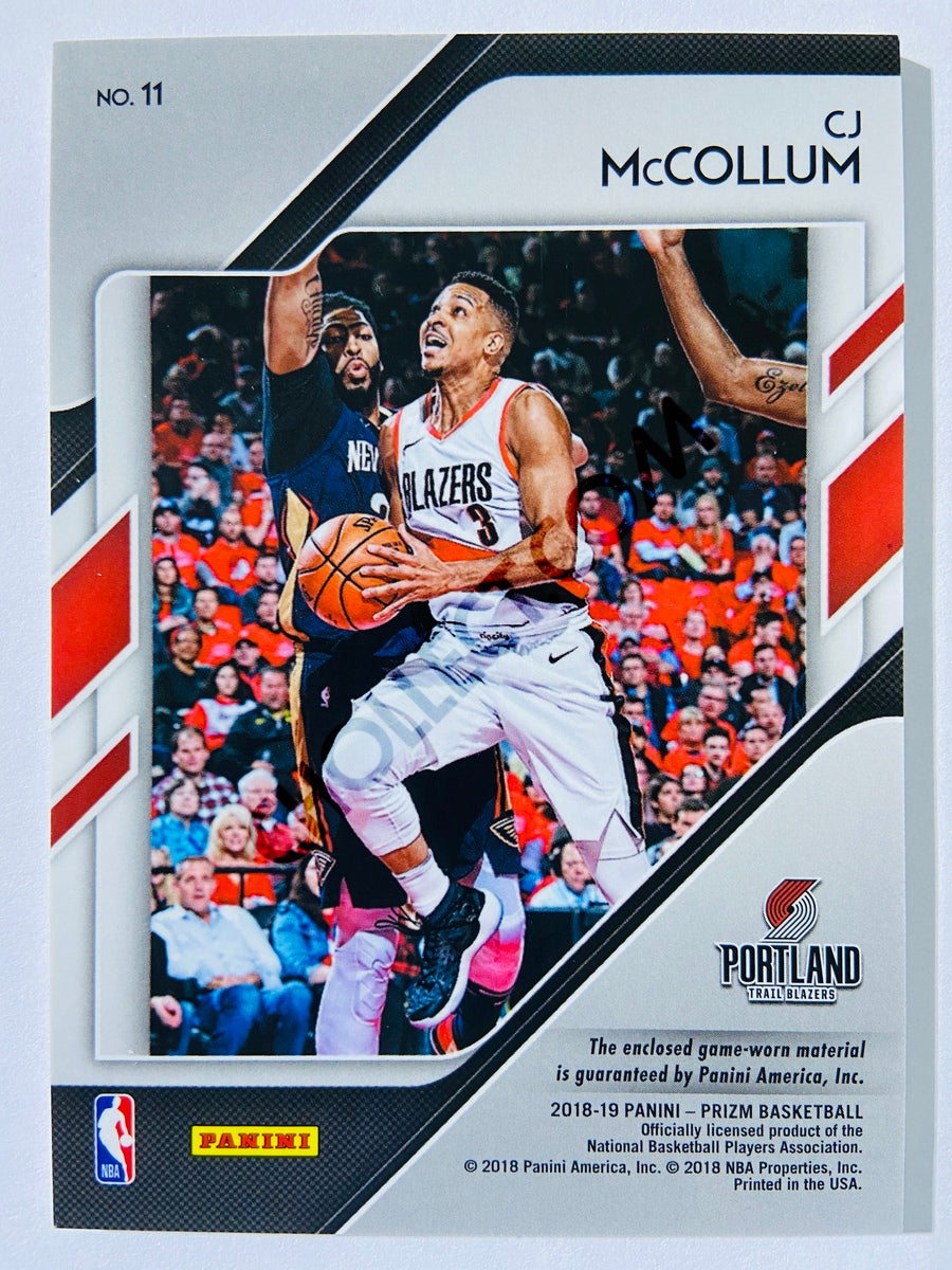 CJ McCollum - Portland Trail Blazers 2018-19 Panini Prizm Sensational Swatches #11