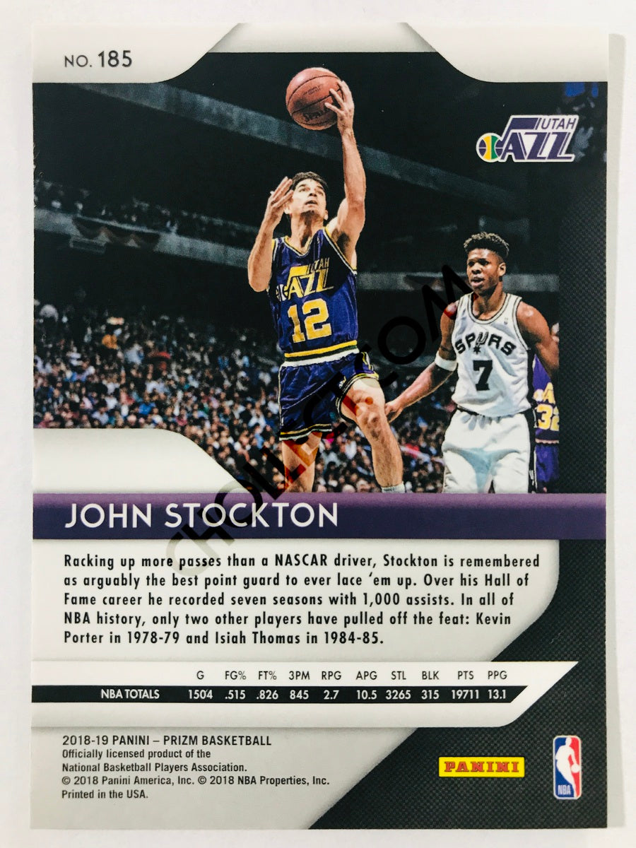 John Stockton - Utah Jazz 2018-19 Panini Prizm #185