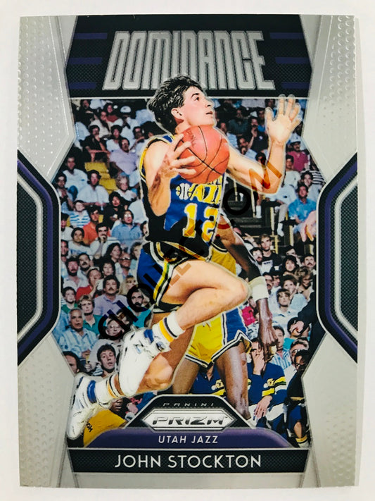 John Stockton - Utah Jazz 2018-19 Panini Prizm Dominance #15