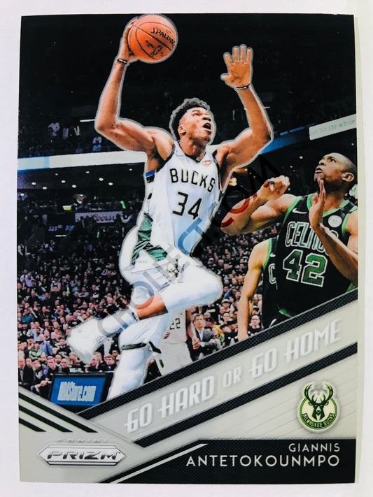 Giannis Antetokounmpo - Milwaukee Bucks 2018-19 Panini Prizm Go Hard or Go Home Insert #9