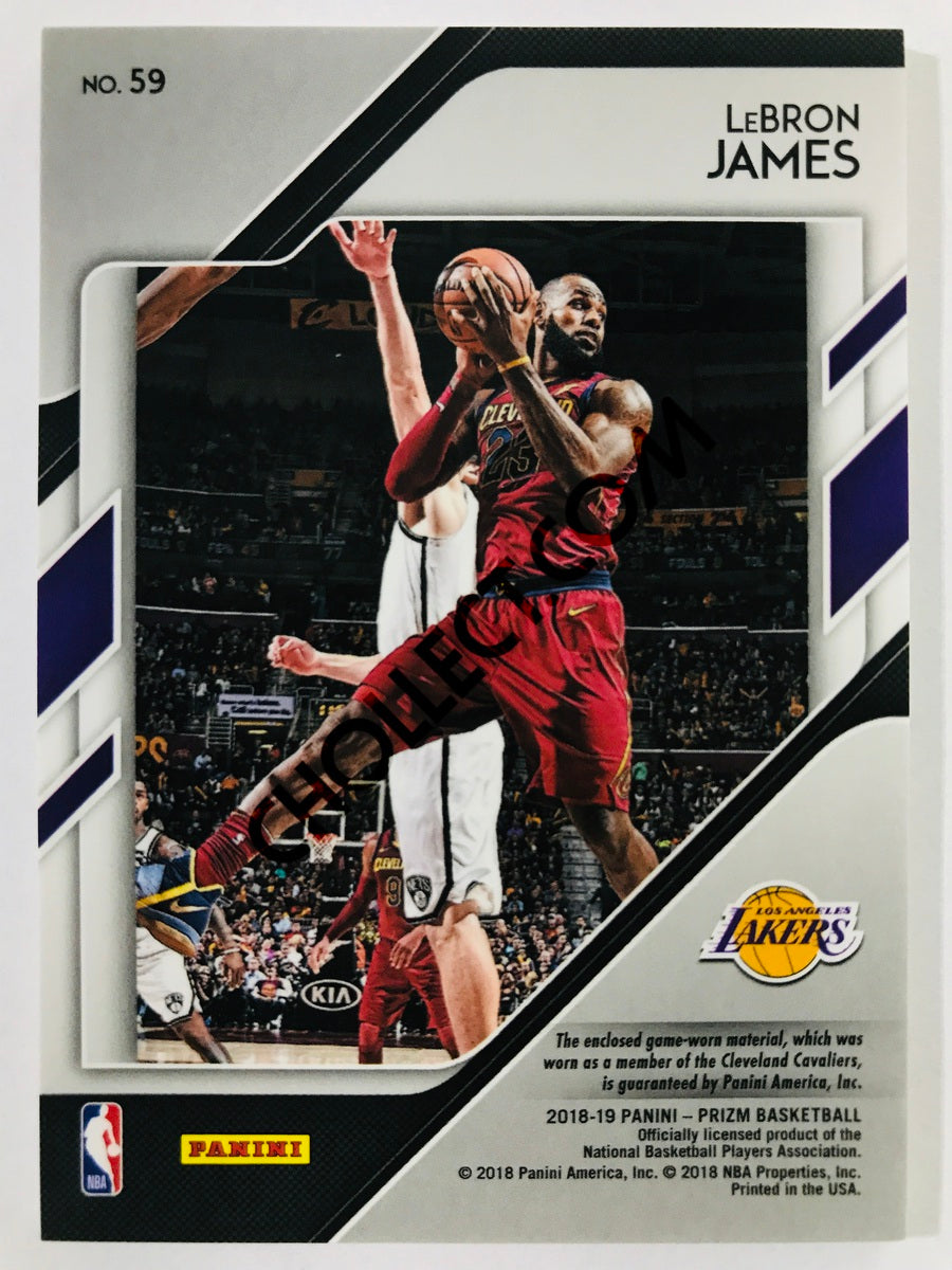 LeBron James - Los Angeles Lakers 2018-19 Panini Prizm Sensational Swatches #59