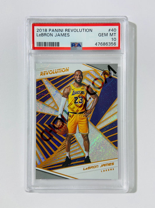 LeBron James - Los Angeles Lakers 2018-19 Panini Revolution #40 [PSA 10] SN: 47686356