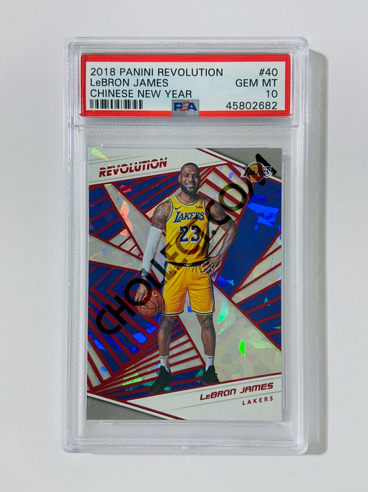 LeBron James - Los Angeles Lakers 2018-19 Panini Revolution Chinese New Year Parallel #40 [PSA 10] SN: 45802682