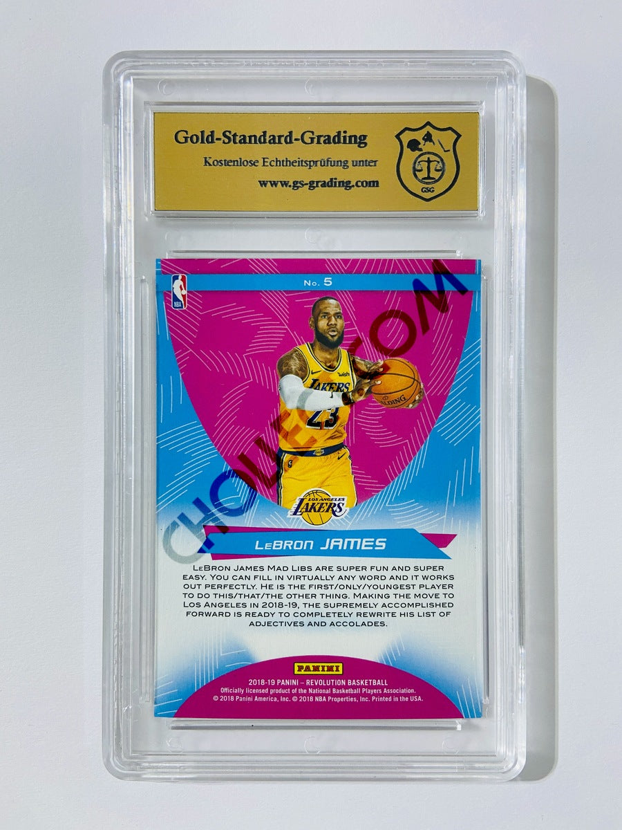 LeBron James - Los Angeles Lakers 2018-19 Panini Revolution Supernova #5 [GS MT+ 9.5] SN: SBCEA296